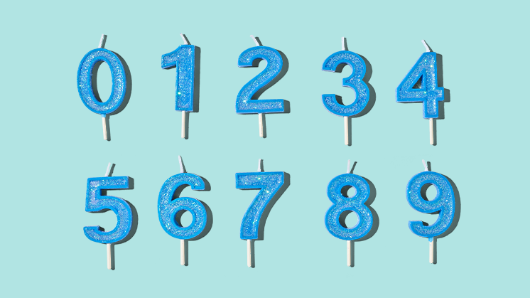 Numbered Candles